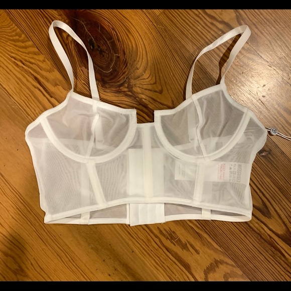 Missguided Tops - Mesh Corset Top